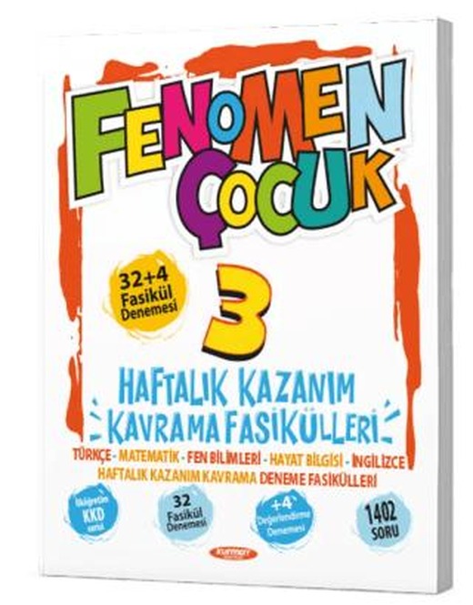 3. Sınıf Haftalık Kazanım Kavrama Fasikülleri | Fenomen Çocuk (Ciltsiz)