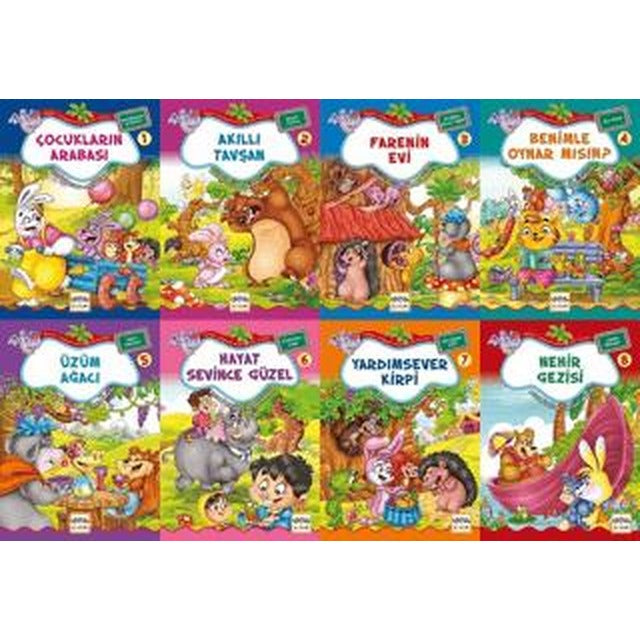 Neşeli Orman Hikayeleri Dizisi (8 Kitap Takım) - Büyük Boy