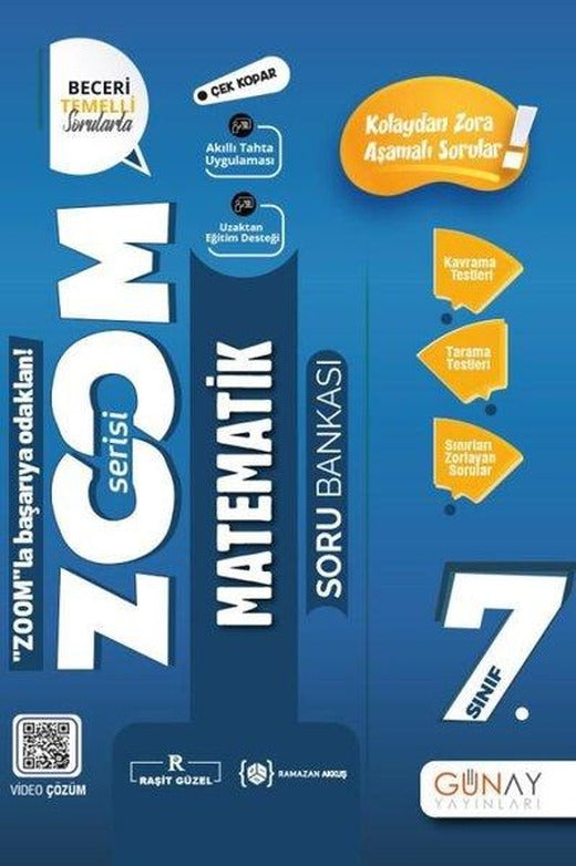 7. Sınıf Zoom Serisi Matematik Soru Bankası | Günay Yayıncılık (İnce Kapak)