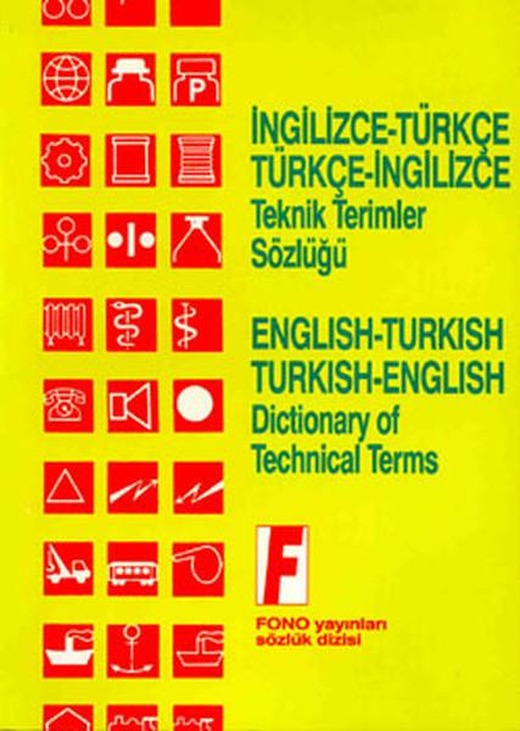 İngilizce/Türkçe - Türkçe/İngilizce Teknik Terimler Sözlüğü | Fono Yayınları (İnce Kapak)