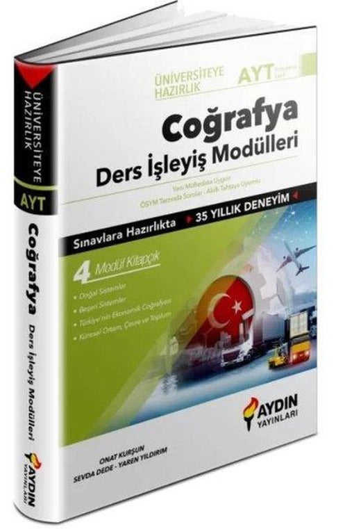 AYT Coğrafya Ders İşleyiş Modülleri | Aydın Yayınları-Eğitim (İnce Kapak)