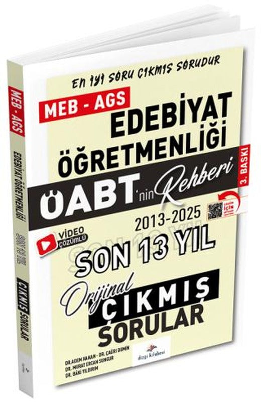 2026 ÖABT MEB-AGS nin Rehberi Türk Dili ve Edebiyatı Öğretmenliği Çıkmış Sorular Son 13 Yıl Çözümlü | Dizgi Kitap (Ciltsiz)