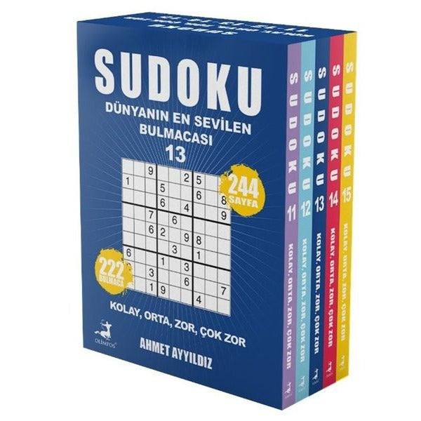 Sudoku - Dünyanın En Sevilen Bulmacası Seti - 5 Kitap Takım 11 - 12 - 13 - 14 - 15 | Olimpos Yayınları (İnce Kapak)