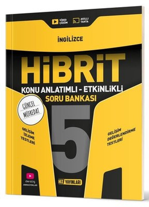 5. Sınıf İngilizce Hibrit Soru Bankası | Hız Yayınları (İnce Kapak)