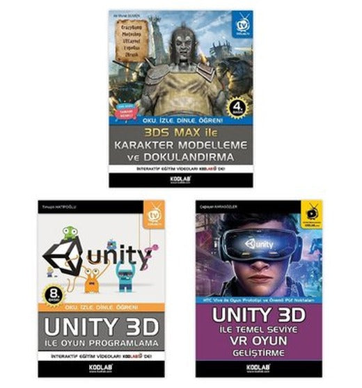 Oyun Programlama Seti 7 - 3 Kitap Takım | Kodlab (İnce Kapak)