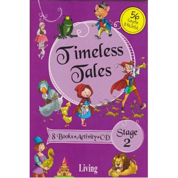 Stage 2 - Timeless Tales 8 Books + Activity + CD | Living English Dictionary (İnce Kapak)