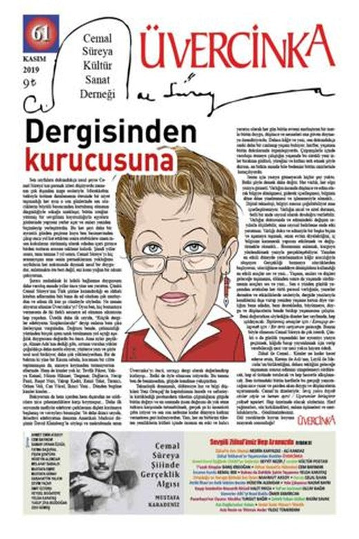 Üvercinka Dergisi Sayı: 61 Kasım 2019 | Üvercinka Dergisi (Ciltsiz)