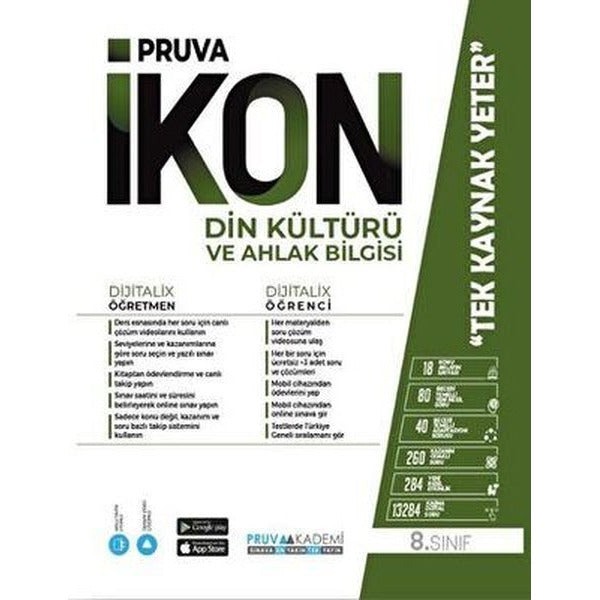 8. Sınıf İkon Din Kültürü ve Ahlak Bilgisi Konu Anlatım Kitabı | Pruva Akademi