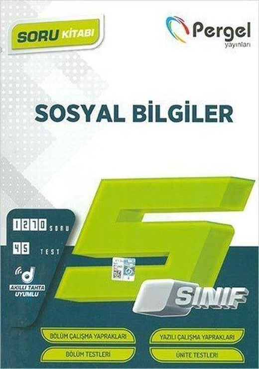 5.Sınıf Sosyal Bilgiler Soru Kitabı | Pergel (İnce Kapak)