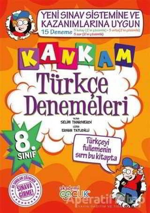Kankam 8. Sınıf Türkçe Denemeleri - Selim Tanrıverdi - Akademi Çocuk