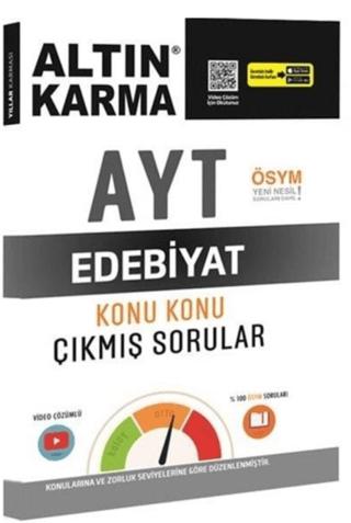 AYT Edebiyat Konu Konu Çıkmış Sorular | Altın Karma Yayınları (Ciltsiz)  - Resim 1