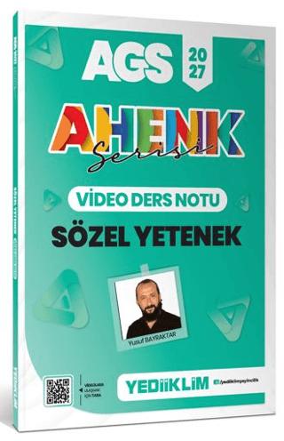 2027 MEB AGS Ahenk Serisi Sözel Yetenek Video Ders Notları | Yediiklim Yayınları (Ciltsiz)  - Resim 1