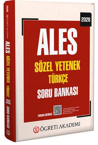 2026 ALES Sözel Yetenek Türkçe Tamamı Çözümlü Soru Bankası | Öğreti Akademi (Ciltsiz)  - Resim 1