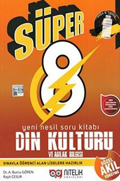 8. Sınıf Din Kültürü ve Ahlak Bilgisi Süper Yeni Nesil Soru Kitabı | Nitelik Yayınları (İnce Kapak)  - Resim 1