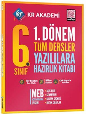 6. Sınıf 1. Dönem Tüm Dersler Yazılılara Hazırlık Kitabı - Kolektif kitap kapağı