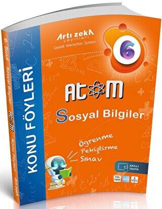 Artı Zeka Yayınları 6. Sınıf Atom Sosyal Bilgiler Konu Föyleri - Kolektif kitap kapağı