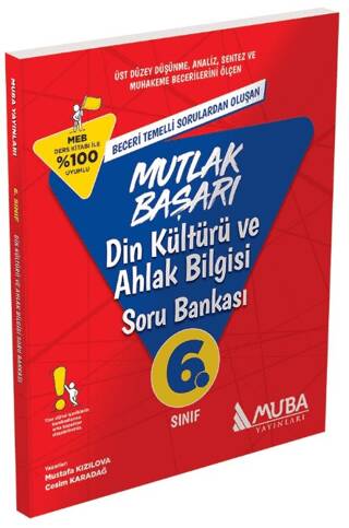 6. Sınıf Din Kültürü ve Ahlak Bilgisi Soru Bankası - Mustafa Kızılova kitap kapağı