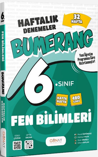 6. Sınıf Fen Bilimleri 32 Haftalık Bumerang Deneme 2026 kitap kapağı