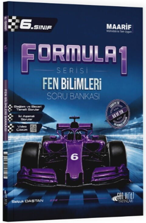 6. Sınıf Fen Bilimleri Formula 1 Soru Bankası Son Viraj Yayınları kitap kapağı