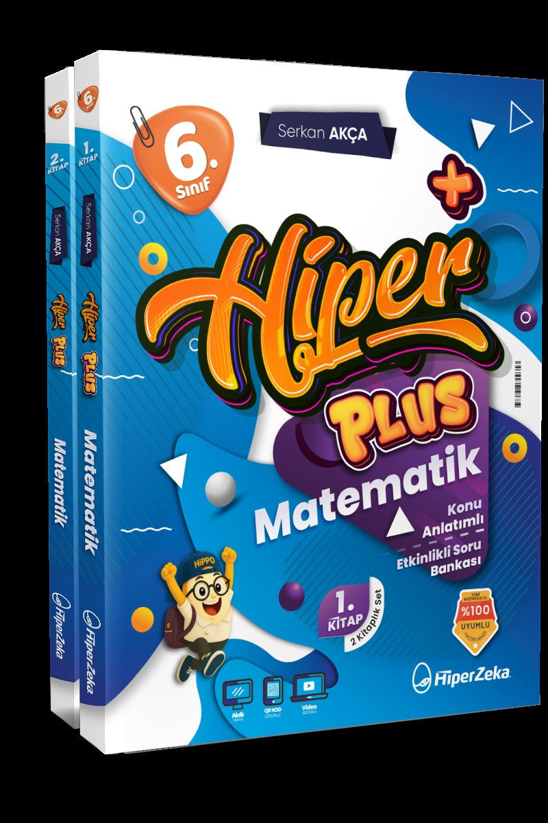 6. Sınıf Hiper Plus Matematik Konu Anlatımlı Etkinlikli Soru Bankası Hiper Zeka Yayınları kitap kapağı