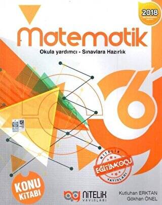 6. Sınıf Matematik Konu Kitabı - Kutluhan Erktan kitap kapağı