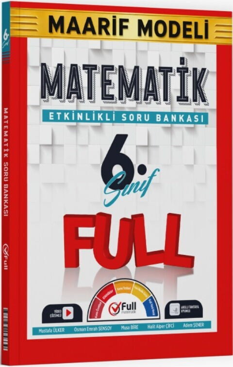 6. Sınıf Matematik Maarif Model Soru Bankası Full Matematik kitap kapağı