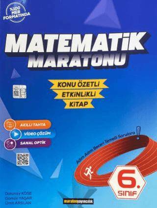 6. Sınıf Matematik Maratonu Konu Özetli - Etkinlikli Kitap - Dolunay Köse kitap kapağı