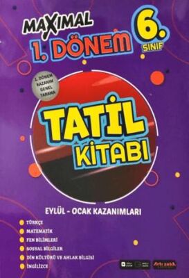 6. Sınıf Maximal 1. Dönem Tatil Kitabı - Kolektif kitap kapağı