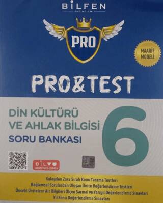 Bilfen Yayıncılık 6.Sınıf Pro&Test Din Kültürü Soru Bankası Yeni - Kolektif kitap kapağı