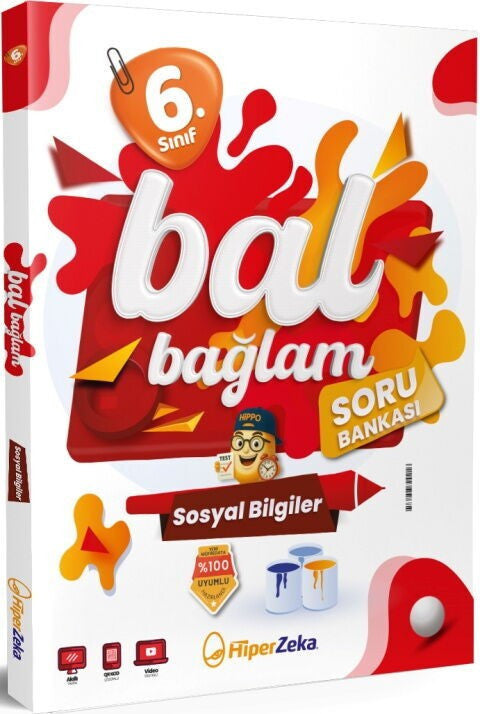6. Sınıf Sosyal Bilgiler Bal Bağlam Soru Bankası Hiper Zeka Yayınları kitap kapağı