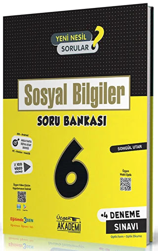 6. Sınıf Sosyal Bilgiler Soru Bankası - Songül Utar kitap kapağı