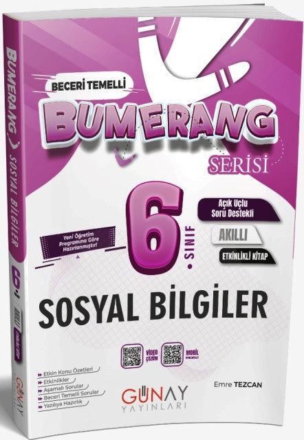 6. Sınıf Sosyal Bilgileri Bumerang Etkinlikli Soru Bankası 2026 kitap kapağı