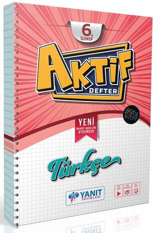 6. Sınıf Türkçe Aktif Defter - Kolektif kitap kapağı