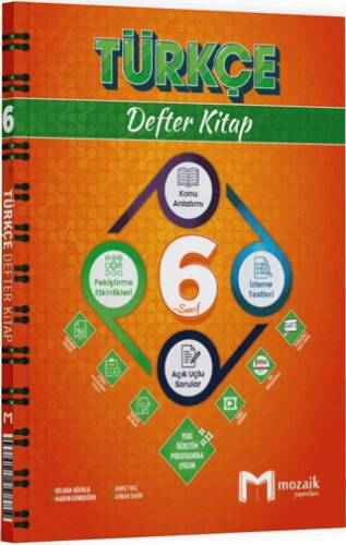 6. Sınıf Türkçe Defter Kitap - Komisyon kitap kapağı