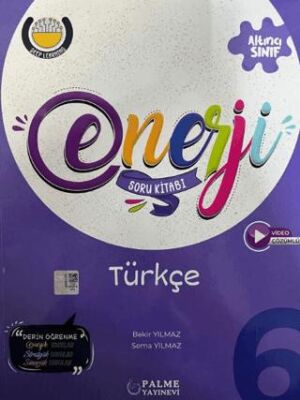 Palme 6. Sınıf Enerji Türkçe Soru Kitabı - Bekir Yılmaz kitap kapağı