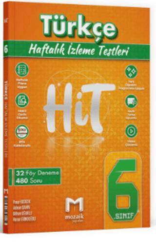 Mozaik 6. Sınıf Türkçe Haftalık İzleme Testleri - Kolektif kitap kapağı
