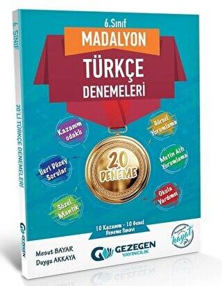 6. Sınıf Türkçe Madalyon 20 Deneme - Kolektif kitap kapağı