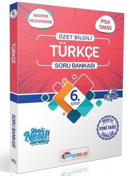 6. Sınıf Türkçe Özet Bilgili Soru Bankası - Kolektif kitap kapağı