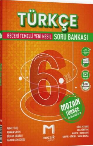 6. Sınıf Türkçe Soru Bankası - Adnan Şahin kitap kapağı