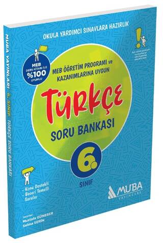 6. Sınıf Türkçe Soru Bankası - Mustafa Güneser kitap kapağı