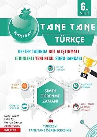 6. Sınıf Türkçe Tane Tane Defter Tadında Soru Bankası - Kolektif kitap kapağı