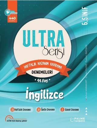 6. Sınıf İngilizce Ultra Serisi Denemeleri 44 Föy - Ayhan Karakurt kitap kapağı