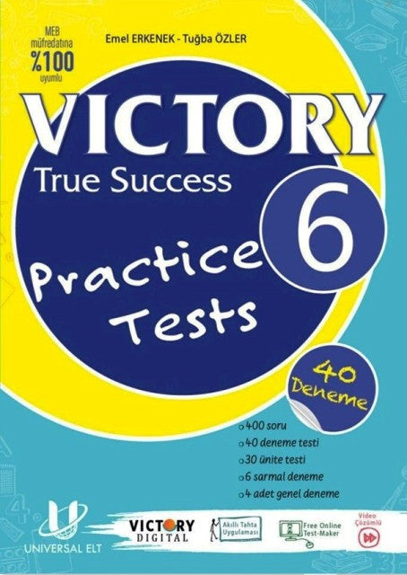 6. Sınıf Vıctory True Success Practıce Tests kitap kapağı
