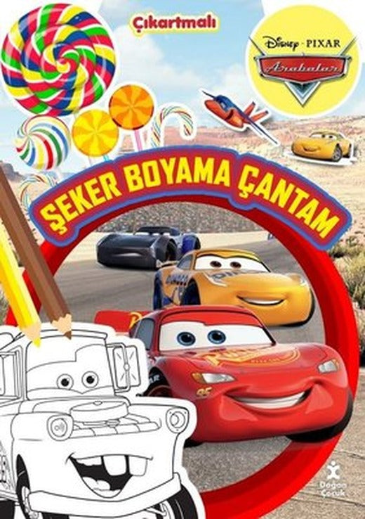 Disney Pixar Arabalar - Şeker Boyama Çantam - Çıkartmalı | Doğan Çocuk