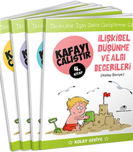 Kafayı Çalıştır Seti (Kolay Seviye) - 4 Kitap Takım | Uğurböceği (İnce Kapak)