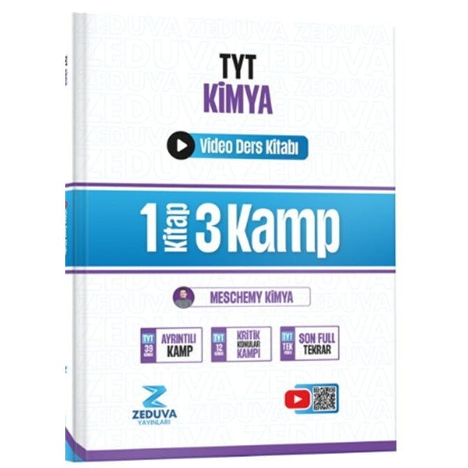 Meschemy Kimya TYT Kimya 1 Kitap 3 Kamp Video Ders Kitabı | Zeduva Yayınları (İnce Kapak)