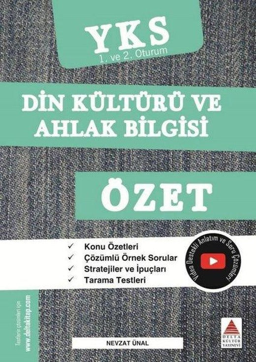 TYT AYT Din Kültürü ve Ahlak Bilgisi Özet | Delta Kültür-Eğitim (İnce Kapak)
