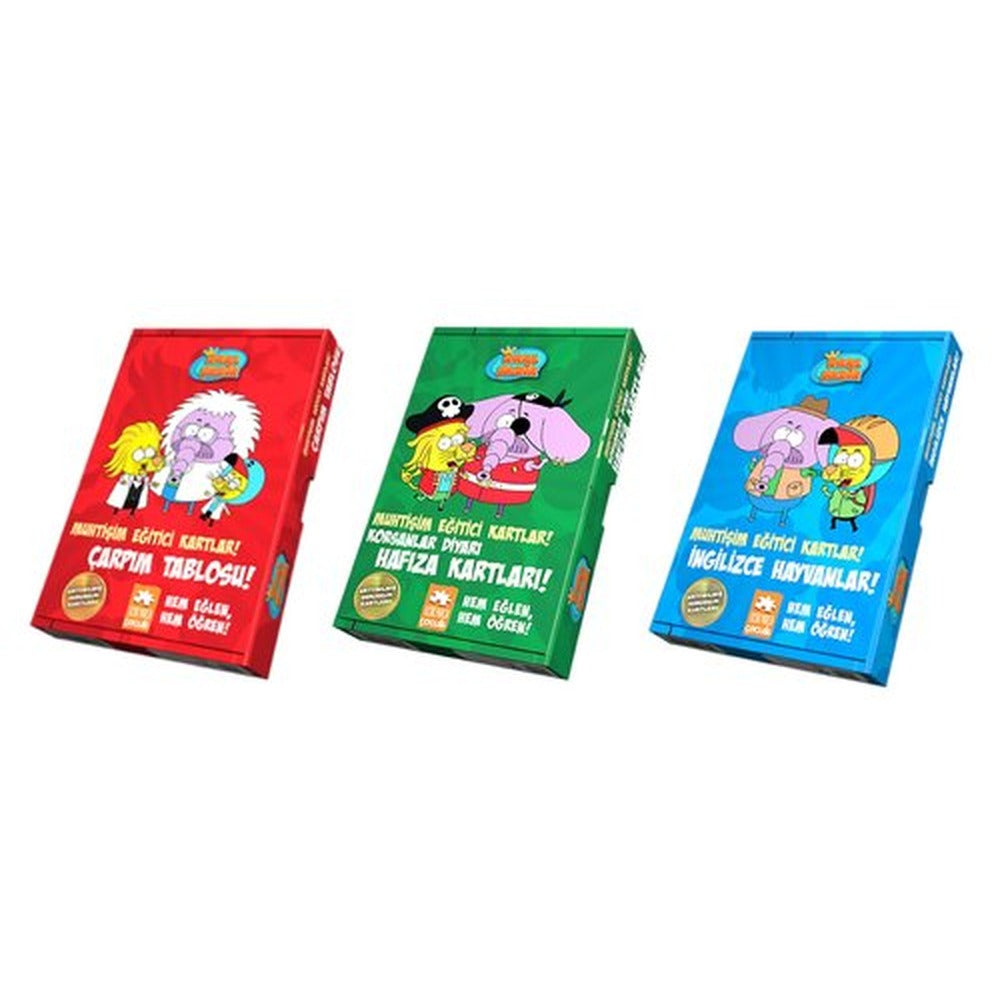 Kral Şakir Muhtişim Eğitici Kartlar Seti-3 Kitap Takım | Eksik Parça Yayınları (İnce Kapak)