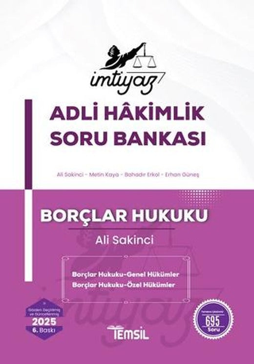 İmtiyaz Borçlar Hukuku (Genel Hükümler-Özel Hükümler) Soru Bankası | Temsil Kitap (Ciltsiz)