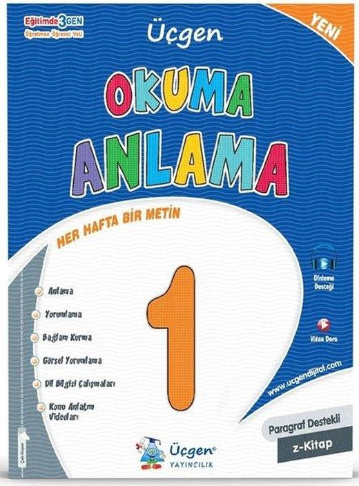 1. Sınıf Okuma Anlama | Üçgen Yayıncılık (İnce Kapak)